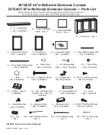 Предварительный просмотр 2 страницы Whittier Wood Furniture 2072AUF 49"w McKenzie Bookcase Console Assembly Instructions