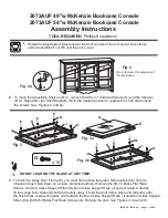 Предварительный просмотр 3 страницы Whittier Wood Furniture 2072AUF 49"w McKenzie Bookcase Console Assembly Instructions