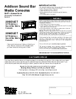 Whittier Wood Furniture 2093DUET Assembly Instructions Manual preview