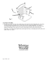 Предварительный просмотр 6 страницы Whittier Wood Furniture 225Wa Assembly Instructions Manual