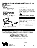 Preview for 1 page of Whittier Wood Furniture 3800DUETa Assembly Instructions Manual