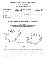 Предварительный просмотр 2 страницы Whittier Wood Furniture 441W Assembly Instructions Manual