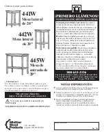 Предварительный просмотр 5 страницы Whittier Wood Furniture 441W Assembly Instructions Manual