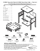 Предварительный просмотр 2 страницы Whittier Wood Furniture 5190Wb Assembly Instructions Manual