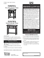 Предварительный просмотр 7 страницы Whittier Wood Furniture 5190Wb Assembly Instructions Manual