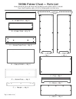 Предварительный просмотр 2 страницы Whittier Wood Furniture 585Wc Assembly Instructions Manual