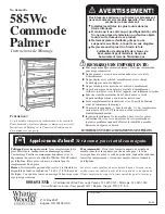 Предварительный просмотр 12 страницы Whittier Wood Furniture 585Wc Assembly Instructions Manual