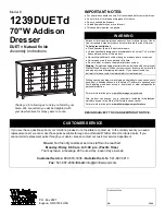 Предварительный просмотр 1 страницы Whittier Wood Furniture Addison 1239DUETd Assembly Instructions Manual