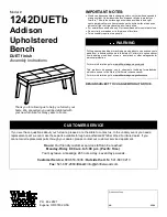 Whittier Wood Furniture Addison 1242DUETb Assembly Instructions предпросмотр