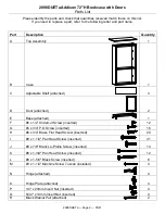 Предварительный просмотр 2 страницы Whittier Wood Furniture Addison 2098DUETa Assembly Instructions Manual