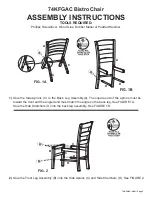 Preview for 3 page of Whittier Wood Furniture Bistro 74KFGAC Assembly Instructions Manual