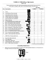 Preview for 2 page of Whittier Wood Furniture Bryce 1104RLN Assembly Instructions