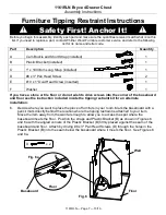 Предварительный просмотр 7 страницы Whittier Wood Furniture Bryce 1161RLN Assembly Instructions Manual