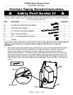 Предварительный просмотр 7 страницы Whittier Wood Furniture Bryce 1162RLN Assembly Instructions Manual