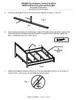 Предварительный просмотр 6 страницы Whittier Wood Furniture Bryce Queen Curved 2604RLN Assembly Instructions Manual