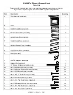 Предварительный просмотр 2 страницы Whittier Wood Furniture Ellison 2142ASTa Assembly Instructions Manual