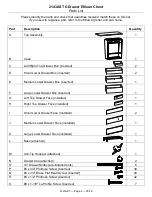 Preview for 2 page of Whittier Wood Furniture Ellison 2143AST Assembly Instructions Manual