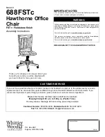 Whittier Wood Furniture Hawthorne 688FSTc Assembly Instructions preview