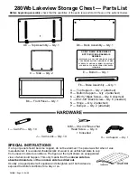 Предварительный просмотр 2 страницы Whittier Wood Furniture Lakeview Storage Chest 280Wb Assembly Instructions Manual