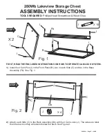 Предварительный просмотр 3 страницы Whittier Wood Furniture Lakeview Storage Chest 280Wb Assembly Instructions Manual