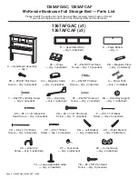 Предварительный просмотр 2 страницы Whittier Wood Furniture McKenzi 1365AFCAF Assembly Instructions Manual