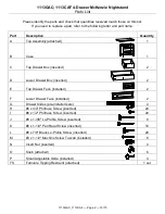 Предварительный просмотр 2 страницы Whittier Wood Furniture McKenzie 1113GAC Assembly Instructions