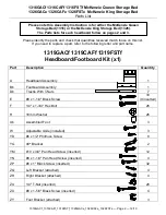 Предварительный просмотр 2 страницы Whittier Wood Furniture McKenzie 1316CAFf Assembly Instructions Manual