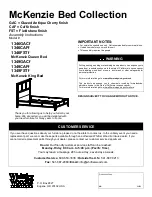 Whittier Wood Furniture McKenzie 1346GACf Assembly Instructions Manual preview