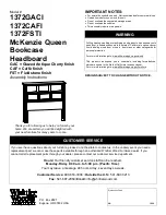 Whittier Wood Furniture McKenzie 1372GACl Assembly Instructions предпросмотр