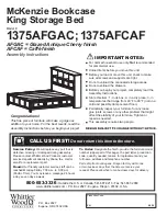 Whittier Wood Furniture McKenzie 1375AFCAF Assembly Instructions Manual preview