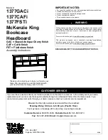 Whittier Wood Furniture McKenzie 1377GACi Assembly Instructions Manual preview