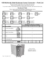 Предварительный просмотр 2 страницы Whittier Wood Furniture McKenzie 1509 Assembly Instructions