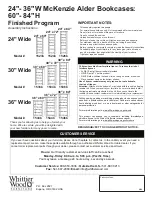 Whittier Wood Furniture McKenzie 1523b Assembly Instructions предпросмотр