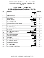 Preview for 3 page of Whittier Wood Furniture McKenzie 2346AFCAF Assembly Instructions Manual