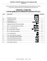 Предварительный просмотр 2 страницы Whittier Wood Furniture McKenzie 2363GACa Assembly Instructions Manual