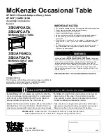 Whittier Wood Furniture McKenzie 3502AFGACb Assembly Instructions preview