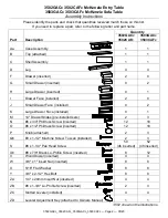 Предварительный просмотр 2 страницы Whittier Wood Furniture McKenzie 3502GACc Assembly Instructions