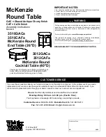 Preview for 1 page of Whittier Wood Furniture McKenzie 3510GACa Assembly Instructions Manual