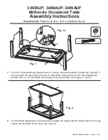 Предварительный просмотр 3 страницы Whittier Wood Furniture McKenzie Accent Table 3497AUF Assembly Instructions