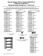 Предварительный просмотр 2 страницы Whittier Wood Furniture McKenzie Alder 1520AEGAC Assembly Instructions