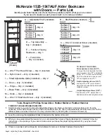 Предварительный просмотр 2 страницы Whittier Wood Furniture McKenzie Alder 1525AUF Manual