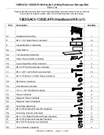 Предварительный просмотр 2 страницы Whittier Wood Furniture McKenzie Cal-King Bookcase Storage Bed 1380CAFh Assembly Instructions Manual