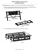 Предварительный просмотр 4 страницы Whittier Wood Furniture McKenzie Full Storage Bed Assembly Instructions Manual