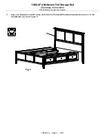 Предварительный просмотр 6 страницы Whittier Wood Furniture McKenzie Full Storage Bed Assembly Instructions Manual