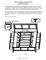 Предварительный просмотр 8 страницы Whittier Wood Furniture McKenzie Full Storage Bed Assembly Instructions Manual