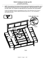 Предварительный просмотр 9 страницы Whittier Wood Furniture McKenzie Full Storage Bed Assembly Instructions Manual