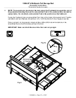 Предварительный просмотр 10 страницы Whittier Wood Furniture McKenzie Full Storage Bed Assembly Instructions Manual