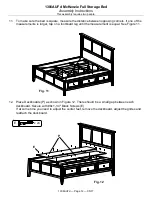 Предварительный просмотр 12 страницы Whittier Wood Furniture McKenzie Full Storage Bed Assembly Instructions Manual