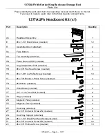 Предварительный просмотр 2 страницы Whittier Wood Furniture McKenzie King Bookcase Storage Bed Assembly Instructions Manual