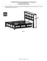 Предварительный просмотр 8 страницы Whittier Wood Furniture McKenzie King Bookcase Storage Bed Assembly Instructions Manual